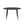 Modern Artificial Stone Round Dining Table With Metal Legs, Can Accommodate 6 People - Black