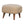Solid Wood Boucle Upholstered Square Footstool