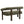 Round Armrest Loveseat (Green + Brown)