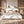 King Size Upholstered Platform Bed Frame with Curved Headboard