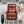 Red Genuine Leather Heat Massage Manual Recliner Chair