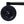 Elevated Mobile Raised Ergonomic Metal Planter Garden Bed With Wheels Powder Coated Steel - Black