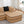 Elysees Right Chaise Sofa W/Pillows Teddy Fabric -Camel