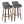 Daniella - Contemporary Fixed Height, Barstool & Swivel And Round Footrest (Set of 2)