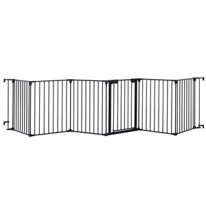 Adjustable Safety Gate Play Yard Metal Doorways Fireplace Fence Christmas Tree Fence Gate For House Stairs Gate Prohibited Area Fence