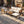 Outdoor 4-Piece Acacia Wood and Metal Patio Sofa Set