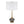 D15x29 Table Lamp with Glass Drum Shade