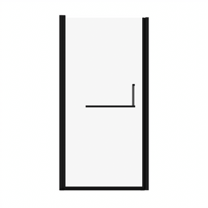 34"-35.2" x 72" Semi-Frameless Pivot Shower Door, Matte Finish