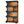 4 Tier S-Shaped Freestanding Storage Shelf For Living Room - Black / Brown