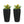 Set of 2 Faux Rattan Tall Planters with Automatic Watering System