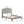 Queen Platform Upholstered Bed Button Tufted With Curve Design, Strong Wood Slat Support - Gray