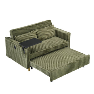 Pull Out Sofa With Movable Tabletop And USB Ports