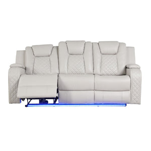 Benz - Power Recliner Set With LED Lighting And USB Charging