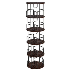 Rotating Bookshelf Tower 5 Tier Spinning 360 Degree Revolving Storage Shelf