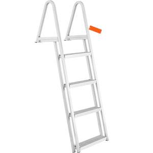 Dock Ladder, Removable 4 Steps, 350 lbs Load Capacity
