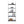 5-Tier Ladder Shelf with Rubber Wood Frame