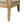 Arm Chair With Open Back Spindle Design, Padded Armrests