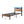 Modern Twin Size Metal Platform Bed Frame With Storage Headboard And Charging Station - Brown
