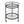 Modern Round Bar Cart with Tempered Glass Shelves