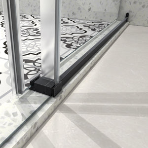 6063 Matte Tempered Glass Shower Door