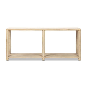 Milo - Console Table With Lower Shelf - Natural