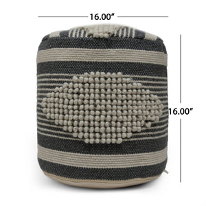 Diamond - Handcrafted Cylindrical Pouf