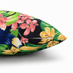 4 Pack Outdoor Pillow Covers 18x18 Inch - Toucan Paradise