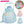 Kawaii Water Bottle with Straw 37.2oz Large Capacity Portable Sports Bottle with Cute Three-Dimensional Stickers