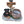 Puppy Dog Solar Planter Outdoor Statue