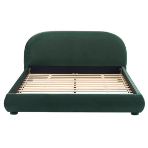 Dark Green Velvet Bed Frame