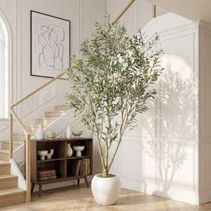 8FT Artificial Olive Tree With Big Decorative