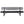 6' Outdoor Steel Bench With Backrest