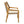 Outdoor Dining Chair Set of 4 - Acacia Wood and Wicker with Cream Cushion