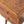 Soli Wood Mini Chestnut Curved Nightstand, 2-Drawers