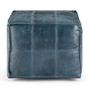 Manning - Square Pouf - Teal