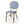 Outdoor Rattan and Aluminum French Armless Bistro Chairs Set - Navy Blue