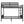 Queen Over Queen Bunk Bed With Ladder And Storage Shelf - Black