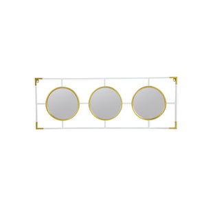 3 Mirror Piece Wall Mirror in Rectangular Frame