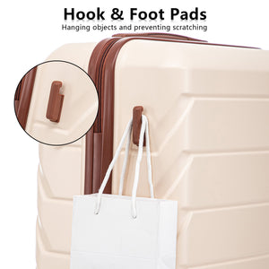Set 3PCs 20'/24'/28' ABS Spinner Wheel Luggage - Beige