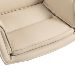 Criss Cross Swivel Desk Chair With Adjustable Armrests & Wheels For Home Office