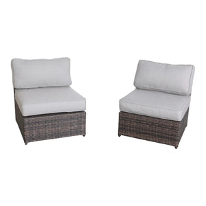 Contemporary Patio Seating Set With Fire Pit