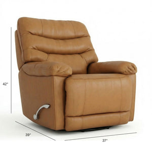 Oslo Antelope - Swivel Glider Recliner With Manual Footrest