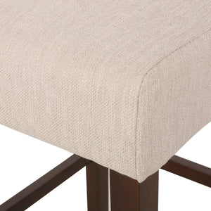 Solstara Upholstered Dining Barstool with Button Tufted and Wing Back