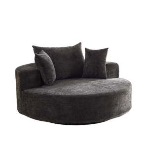 55'' Chenille Foam Single Swivel Chair