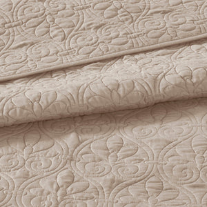 Reversible Quilt Set Khaki Full/Queen