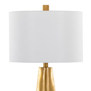 Pompeii - Contemporary Table Lamp - Gold / White