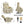 Beige PU Infinite Position Power Lift Recliner Chair