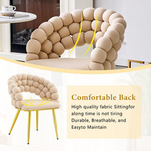 Puffy Bubble, Ball Chain Chairs For Dining Room (Set of 2)