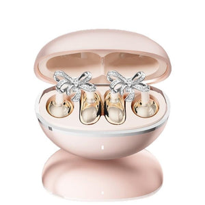 Full Diamond Bow Ear Earrings Ear Clip Wireless Headphones