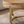 Modern Round Coffee Table with Wooden Carving Pattern and Metal Legs